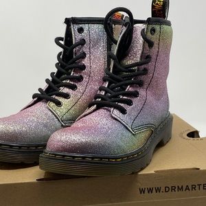 Multi color sparkle Doc Martens